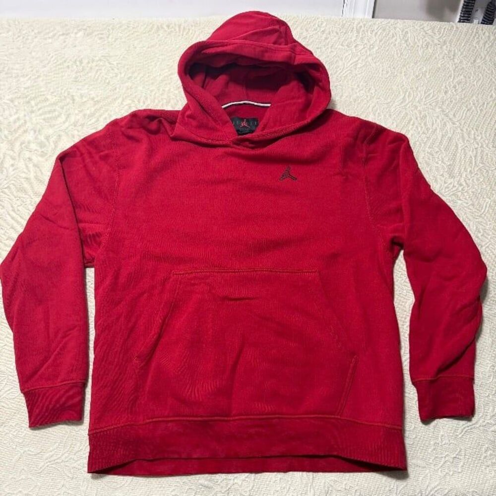 Nike Jordan Brand Gym Red Embroidered Mini Jumpman Pullover Hoodie Size XL